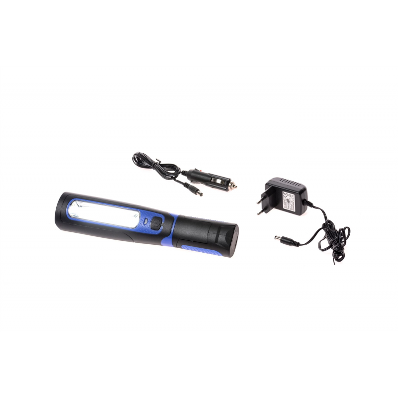BALADEUSE A LED COB 12V et 230V batterie rechargeable