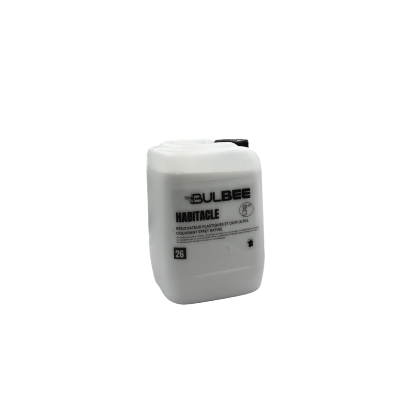RENOVATEUR PLASTIQUES ET CUIR ULTRA COUVRANT EFFET SATINE EN BIDON DE 5 LITRES RENOVATEUR PLASTIQUES ET CUIR ULTRA COUVRANT EFFET SATINE EN BIDON DE 5 LITRES