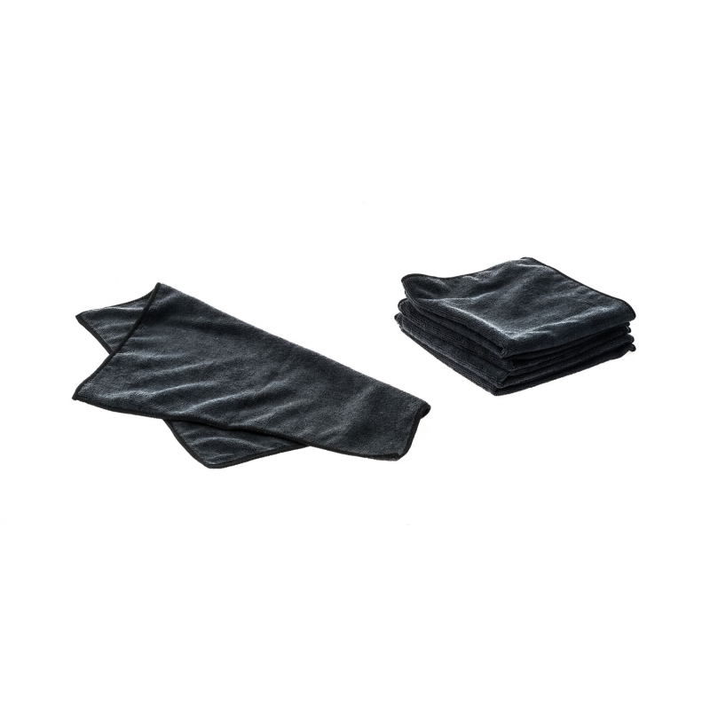 MICROFIBRES NOIRES EN SACHET DE 5 PIECES