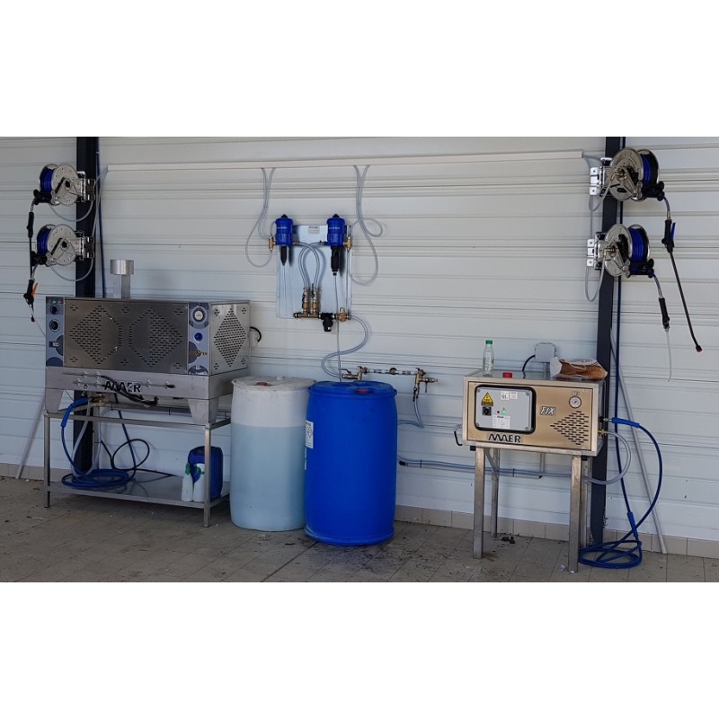 KIT 2 DOSEURS NSCP25 ET AS 25 avec enrouleurs inox KIT 2 DOSEURS NSCP25 ET AS 25 avec enrouleurs inox