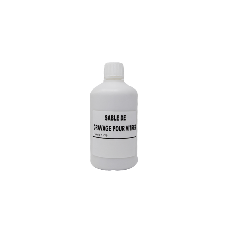 SABLE POUR GRAVURE DES VITRES EN FLACON DE 1 KG